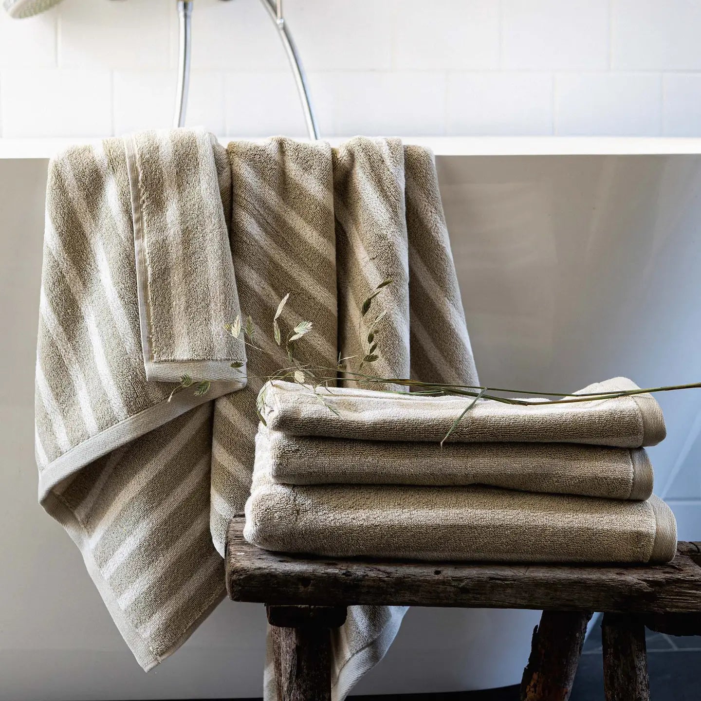 Bonnie Handtuch 50x70 cm - Beige - reflect design