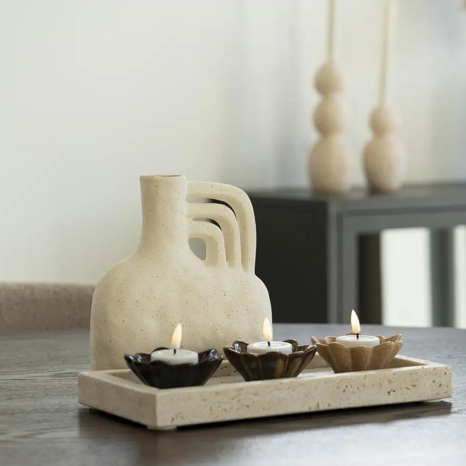 Travertin Tablett - reflect design