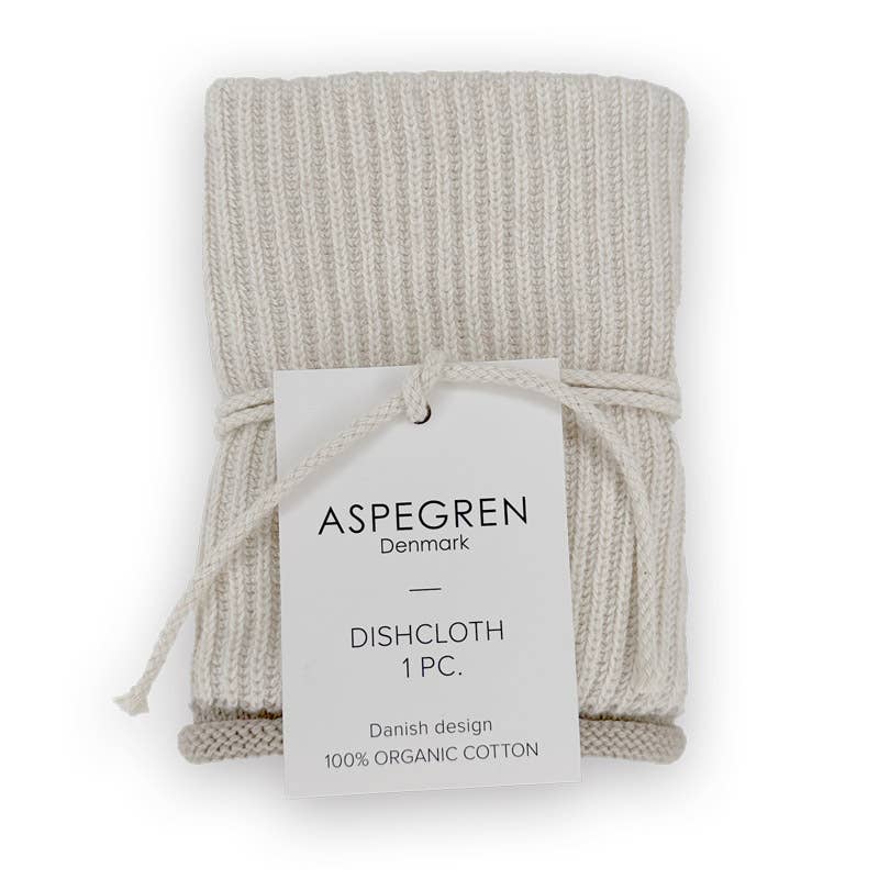 Geschirrtuch - Bio-Baumwolle - Gestrickt - Welle - Birke - reflect design