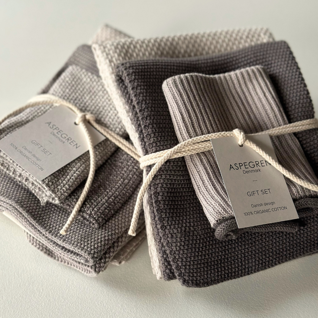 Geschenkset - 100% Bio-Baumwolle - 3er-Set - Kaviar - reflect design